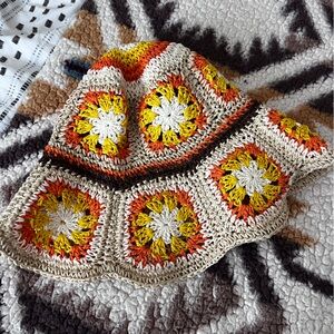 Colorful Crochet Steve Madden Bucket Hat